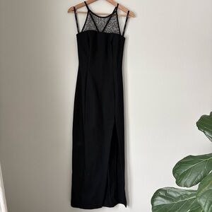Vintage Roberta Black Maxi Dress – Size S (5/6)